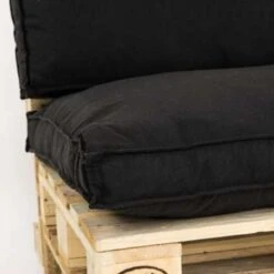 Unique Living Palletkussen Luana Zwart - 120 X 80 Cm -Madison Verkoopwinkel 1973436349 0103
