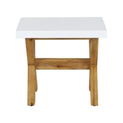 Beliani Hocker OLBIA - Wit Vezelcement -Madison Verkoopwinkel 1d7bb84c230e461b80a90649bc7a9867