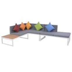 VidaXL 5-delige Loungeset Met Kussens Aluminium En HKC -Madison Verkoopwinkel 28b02a23d8ad4ddfb197f95ffa0afb9b