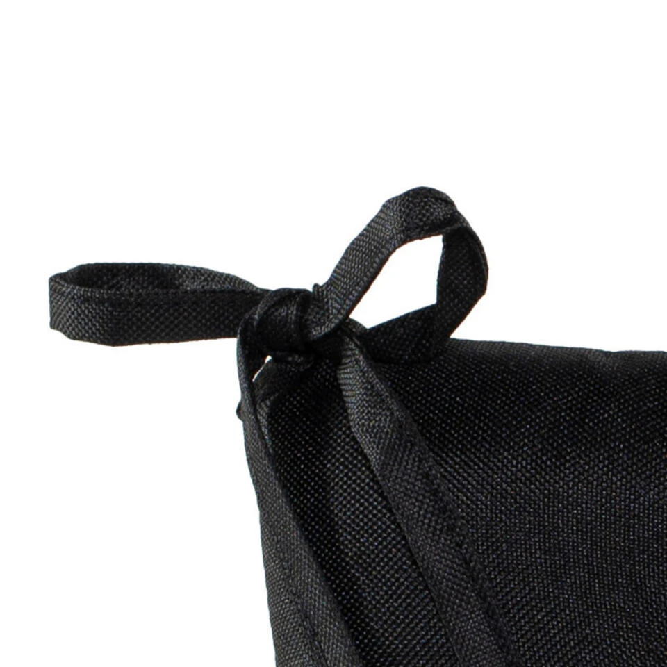 Anna's Collection Stoelkussen Gewatteerd - Zwart - 38 X 38 Cm 4 Anna's Collection Stoelkussen Gewatteerd - Zwart - 38 X 38 Cm - Afbeelding 2