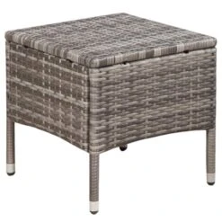 VidaXL 3-delige Bistroset Poly Rattan Grijs -Madison Verkoopwinkel 389ccedd809f4375aeaf7f24b337a367