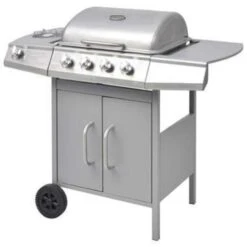 VidaXL Gasbarbecue 4+1 Kookzone Zilver -Madison Verkoopwinkel 4304d18f8f6e4402b1d0b68e67e3a13e