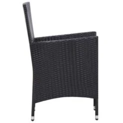VidaXL 9-delige Tuinset Met Kussens Poly Rattan Zwart -Madison Verkoopwinkel 4487f953408e429ba618109f8caf59e2