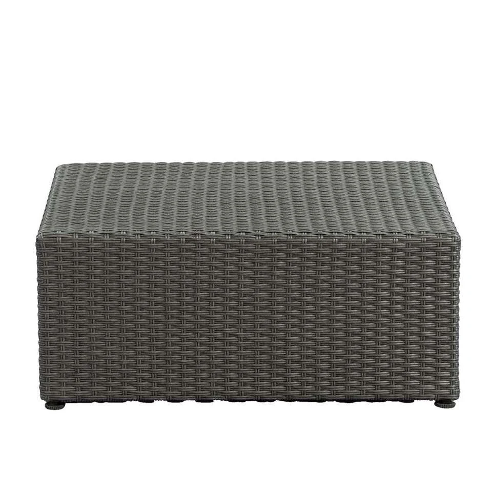 Le Sud Tafel/hocker Dordogne - Antraciet - 72x72x30 Cm 4 Le Sud Tafel/hocker Dordogne - Antraciet - 72x72x30 Cm - Afbeelding 2