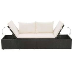 VidaXL Tuinbed 195x60 Cm Poly Rattan Zwart -Madison Verkoopwinkel 73efffec10f047d19ed39c37ed1f7ab4