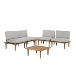 Beliani FRASCATI Loungeset - Acaciahout - Grijs - 6-delig -Madison Verkoopwinkel 7413b8740cc54b3d9392e7e4dbbc0f9b