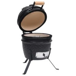 VidaXL Kamado Barbecue 2-in-1 56 Cm Keramiek Zwart -Madison Verkoopwinkel 75d8ae66f01a41ce976b1b4ffe34dcf6