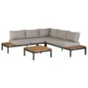 Exotan Hoek Loungeset Villa - Antraciet/bruin -Madison Verkoopwinkel 81019520