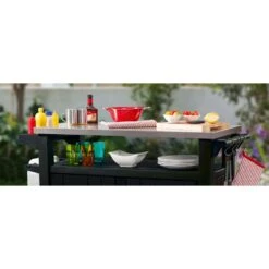 Keter BBQtafel Unity XL - Grijs -Madison Verkoopwinkel 81027604 0400