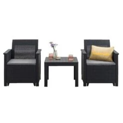 Keter Loungeset Emma - Grijs - 3-delig -Madison Verkoopwinkel 90102924 3160