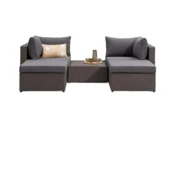 Le Sud Modulaire Loungeset Dordogne V2 - Antraciet/donkergrijs - 5-delig -Madison Verkoopwinkel 90102965 3160