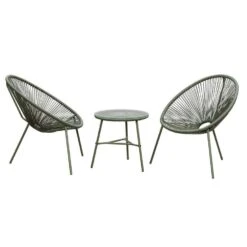 Balkonset Formentera 3-delig - Olijfgroen