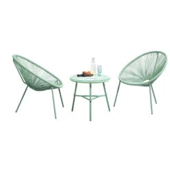 Balkonset Formentera - Lichtgroen - 3-delig - V2 -Madison Verkoopwinkel 90103652 3160