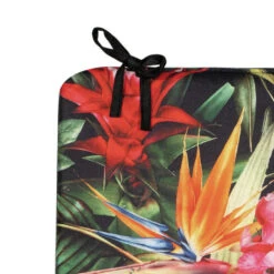 Anna's Collection Stoelkussen Bloem - Zwart/rood - 40 X 40 Cm -Madison Verkoopwinkel 99790c11feba47b4b0d63c16c680de19