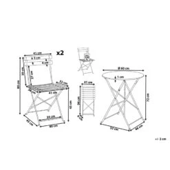 Beliani Bistroset FIORI - Paars Staal -Madison Verkoopwinkel abf5b785d8f64863a15ecee824f083ef