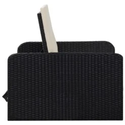 VidaXL 2-delige Loungeset Met Kussens Poly Rattan Zwart -Madison Verkoopwinkel b372d028f5c14b0e81cdec95129c7eaa