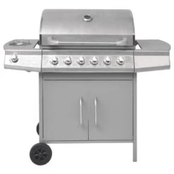 VidaXL Gasbarbecue 6+1 Kookzone Zilver -Madison Verkoopwinkel be1670213a1245a18ab6e7391e4023f6