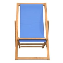 VidaXL Ligstoel 56x105x96 Cm Teakhout Blauw -Madison Verkoopwinkel c8028d957acd4c7bad1017a61c081218