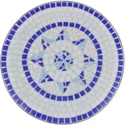 VidaXL 3-delige Bistroset Keramische Tegel Blauw En Wit -Madison Verkoopwinkel dc0ce835ff7b449fb090e8bb81138a68