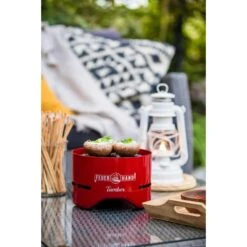 Feuerhand Tafel Grill Tamber - Rood - 20x20x14cm -Madison Verkoopwinkel deaa3791f9e44f08afd5b5555f34ad08