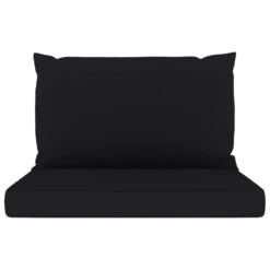 VidaXL Bankkussens Pallet 2 St Stof Zwart -Madison Verkoopwinkel e577733cf0a44a968c50a297167444a3