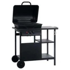 VidaXL Gasbarbecue Met 3-laags Zijtafel Zwart 8 VidaXL Gasbarbecue Met 3-laags Zijtafel Zwart -Madison Verkoopwinkel f8d391d341dc4e37ab89da258d24c4e4